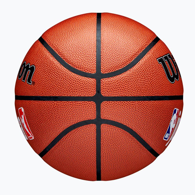 Wilson NBA JR Fam Logo Basketball Indoor Outdoor braun Größe 6 6