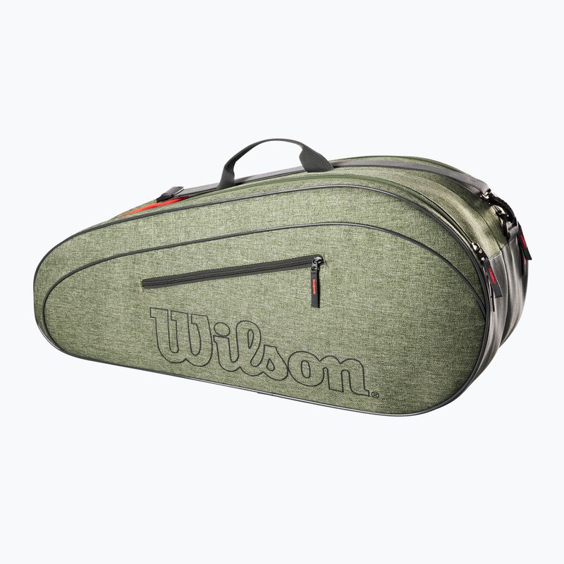 Wilson Team Tennistasche 6Pk heather green