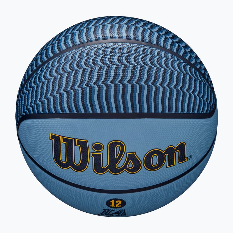 Wilson NBA Spieler Icon Outdoor Basketball Morant blau Größe 7 4