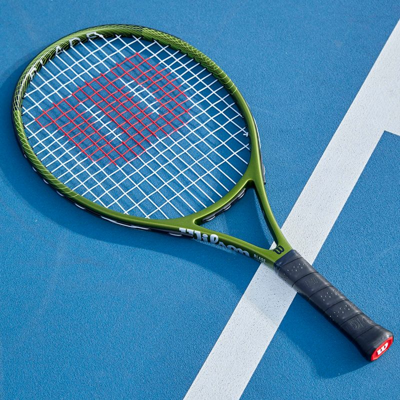 Kinder-Tennisschläger Wilson Blade Feel Comp 26 grün WR125210U 9