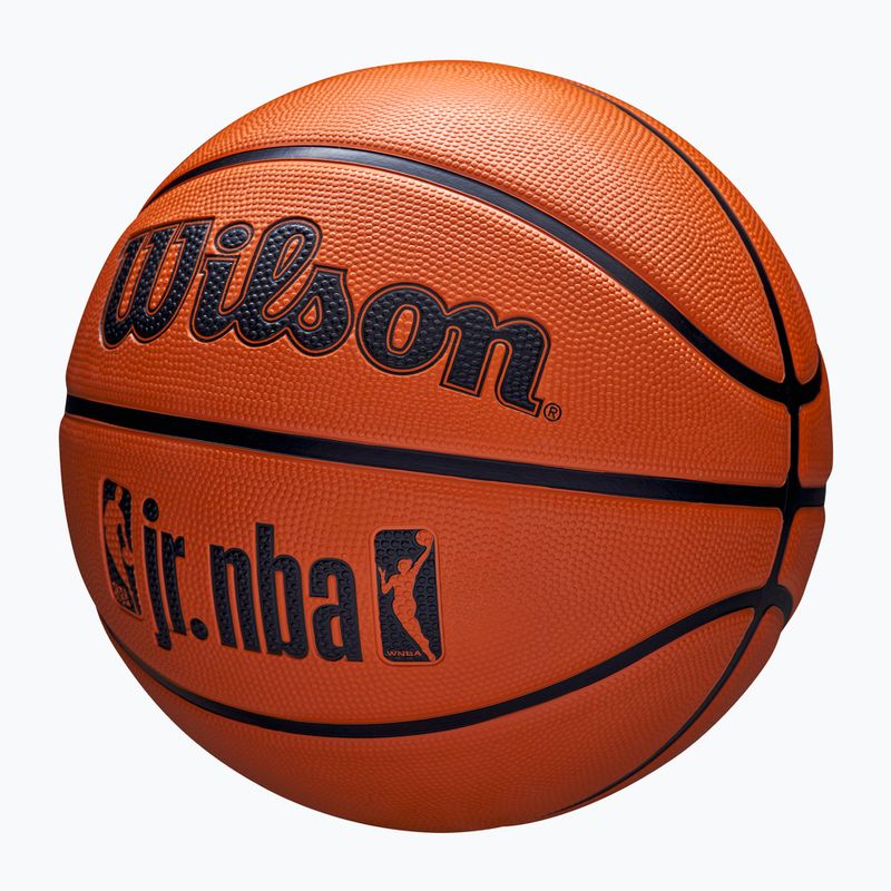 Kinder Basketball Wilson NBA JR Drv Fam Logo braun Größe 5 3