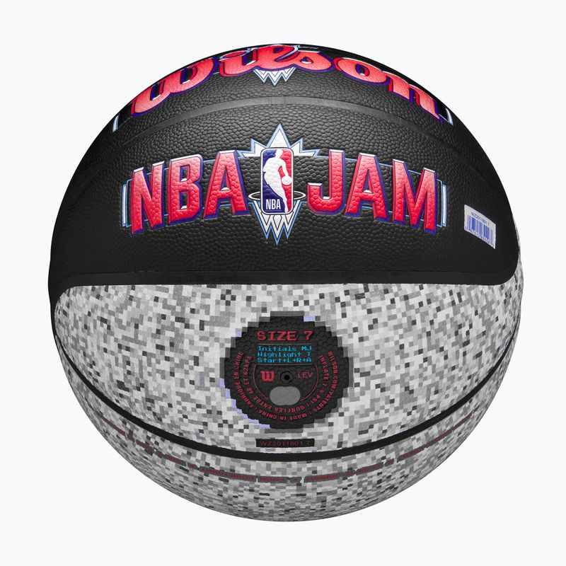 Wilson NBA Jam Indoor Outdoor Basketball schwarz/grau Größe 7