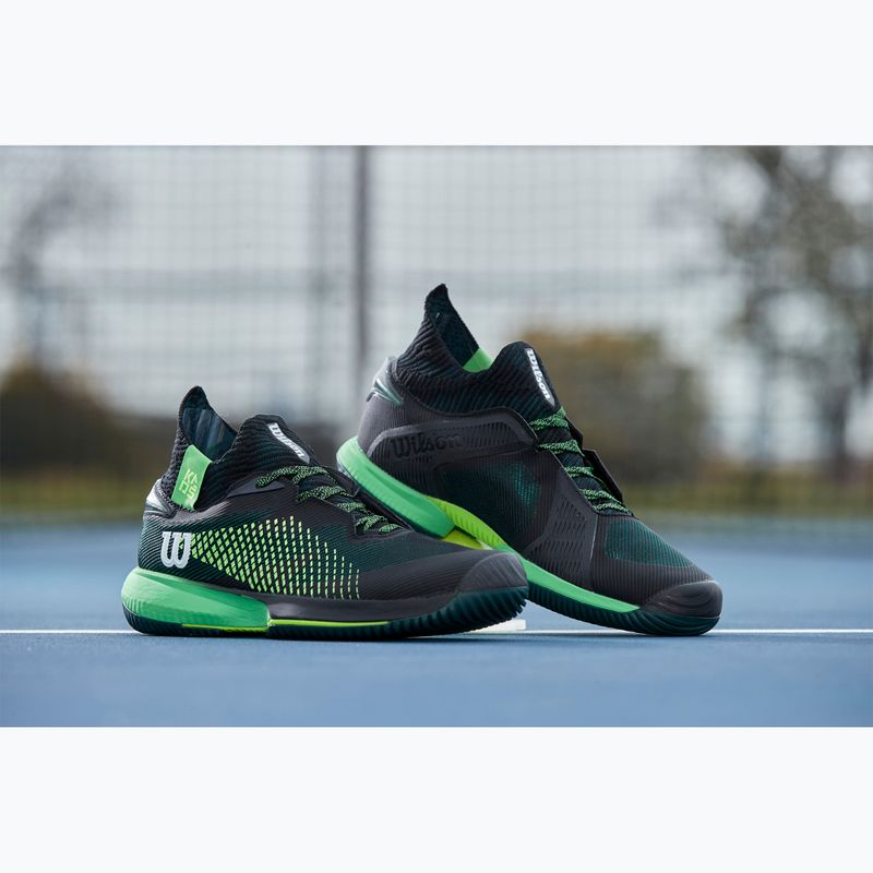 Herren-Tennisschuhe Wilson Kaos Rapide STF schwarz/grün 7