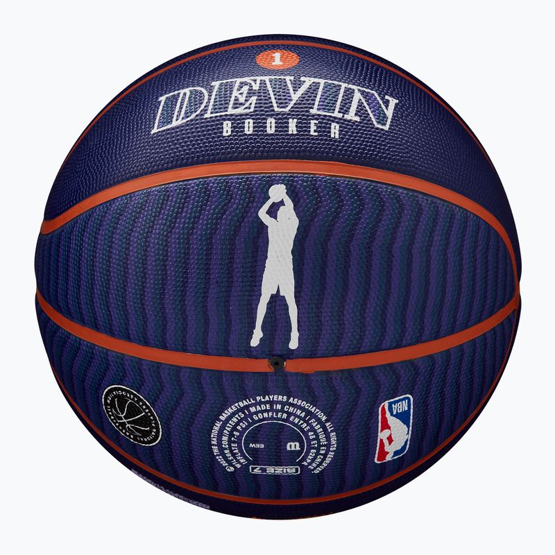 Wilson NBA Spieler Icon Outdoor Basketball Booker Marine 7 7