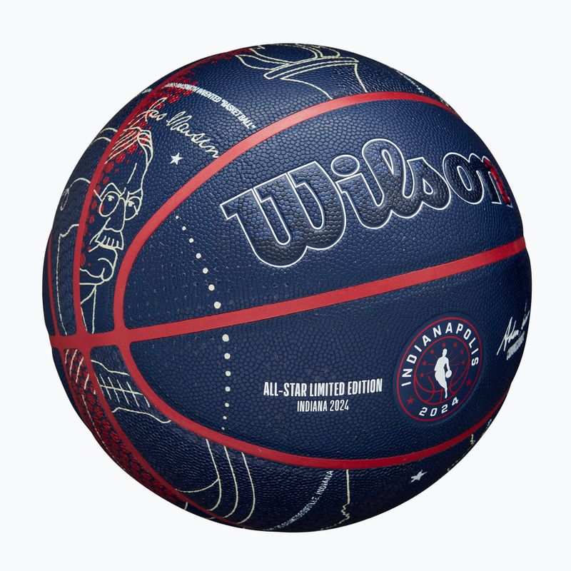 Wilson 2024 NBA All Star Collector Basketball + Box braun Größe 7 2