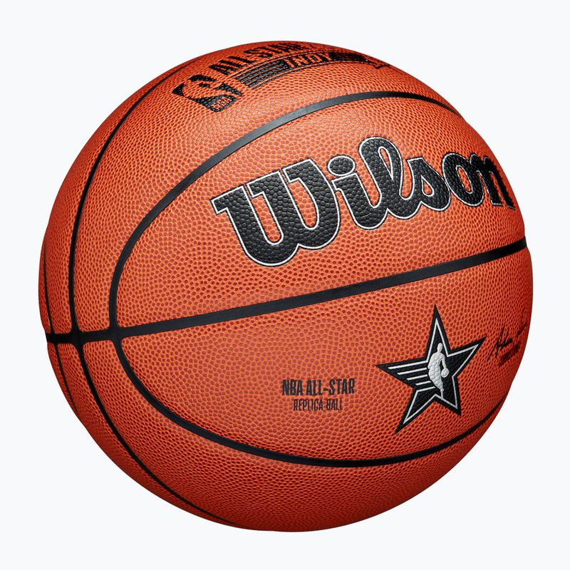 Wilson 2024 NBA All Star Replica Basketball braun Größe 7 2
