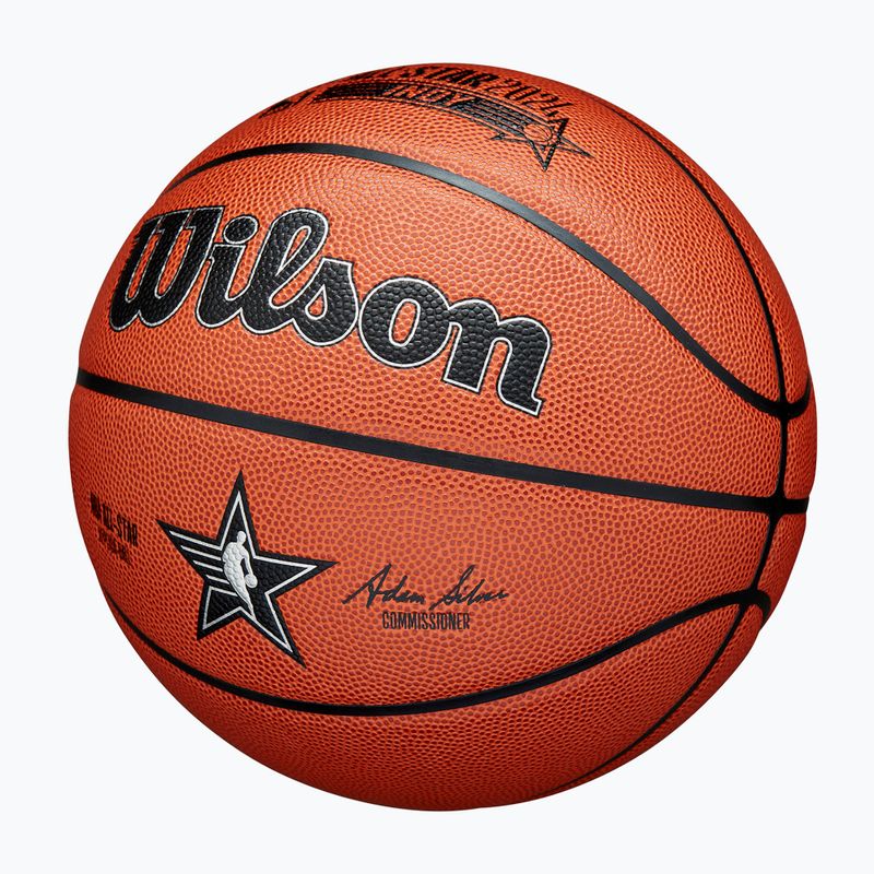 Wilson 2024 NBA All Star Replica Basketball braun Größe 7 3