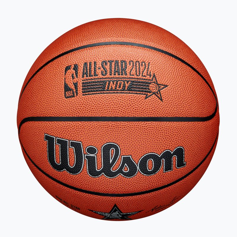 Wilson 2024 NBA All Star Replica Basketball braun Größe 7 4