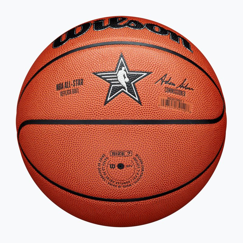 Wilson 2024 NBA All Star Replica Basketball braun Größe 7 5
