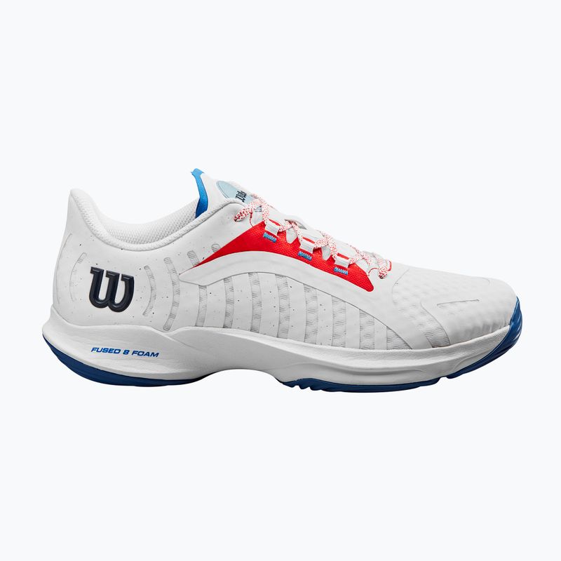 Herren Paddelschuhe Wilson Hurakn Pro weiß/wilson rot/deja vu blau 9