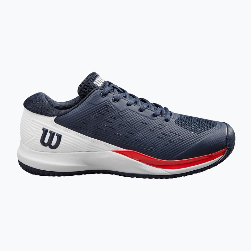 Herren Tennisschuhe Wilson Rush Pro Ace navy blazer/ weiß/ wilson rot 2