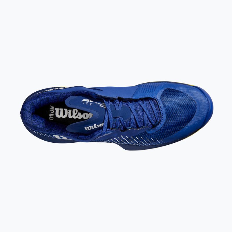 Herren Tennisschuhe Wilson Kaos Swift 1.5 Clay blau/sulphur spring/blauer Druck 11