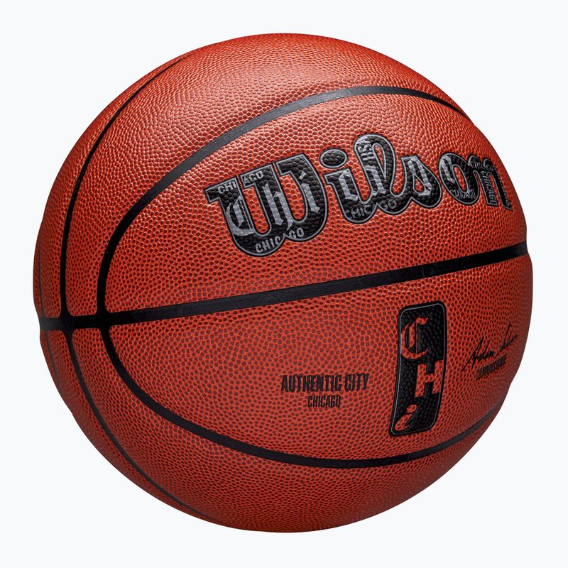 Basketball Wilson NBA Authentic City Chicago brown Größe 7 2