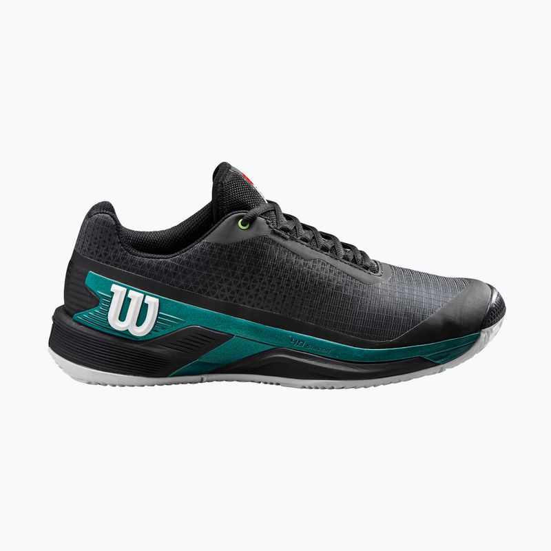 Wilson Rush Pro 4.0 Blade Clay Herren Tennisschuhe schwarz/schwarz/tief teal 9