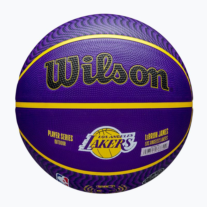 Wilson NBA Spieler Icon Outdoor Basketball Lebron blau Größe 7 5