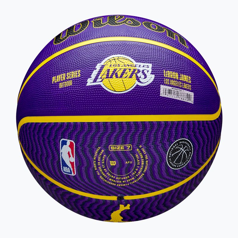 Wilson NBA Spieler Icon Outdoor Basketball Lebron blau Größe 7 6
