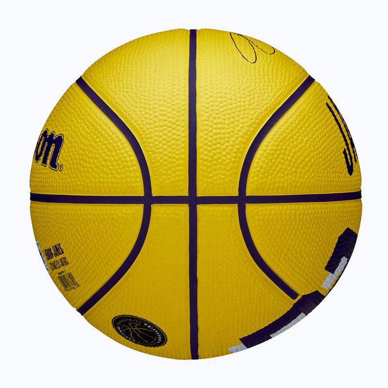 Wilson NBA Spieler Icon Mini Lebron gelb Größe 3 Kinder Basketball