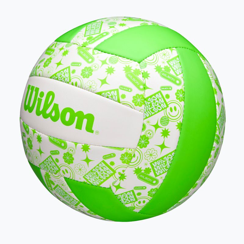 Volleyball Wilson Stamp green/white Größe 5 3