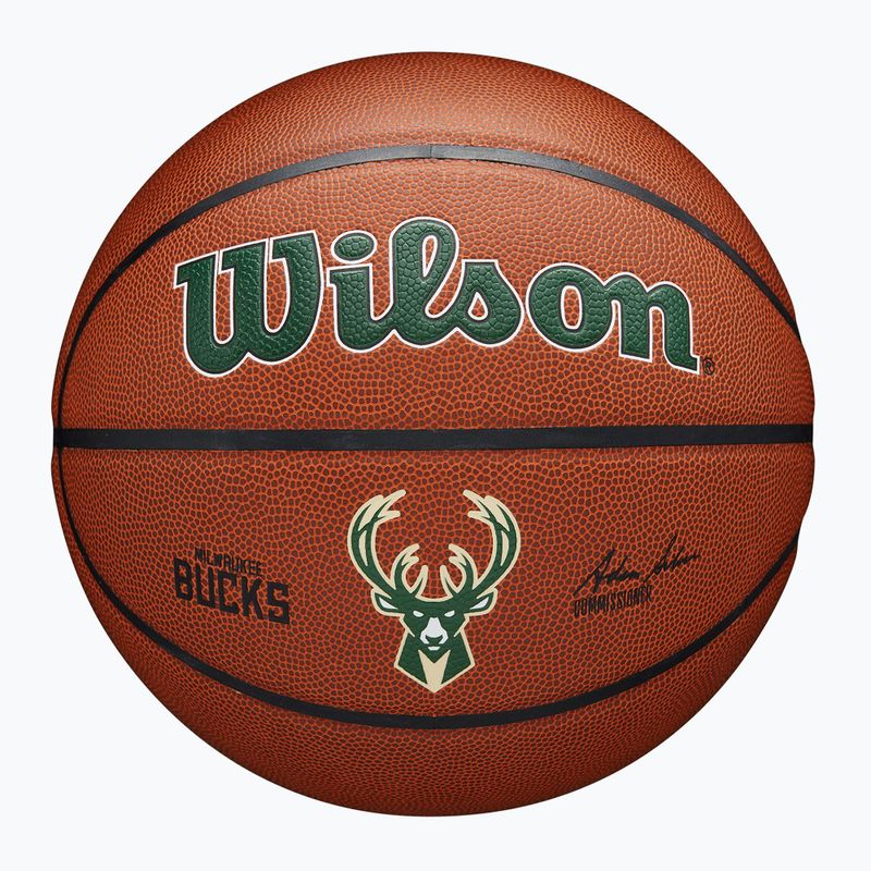 Basketball Wilson NBA Team Alliance Milwaukee Bucks brown Größe 7