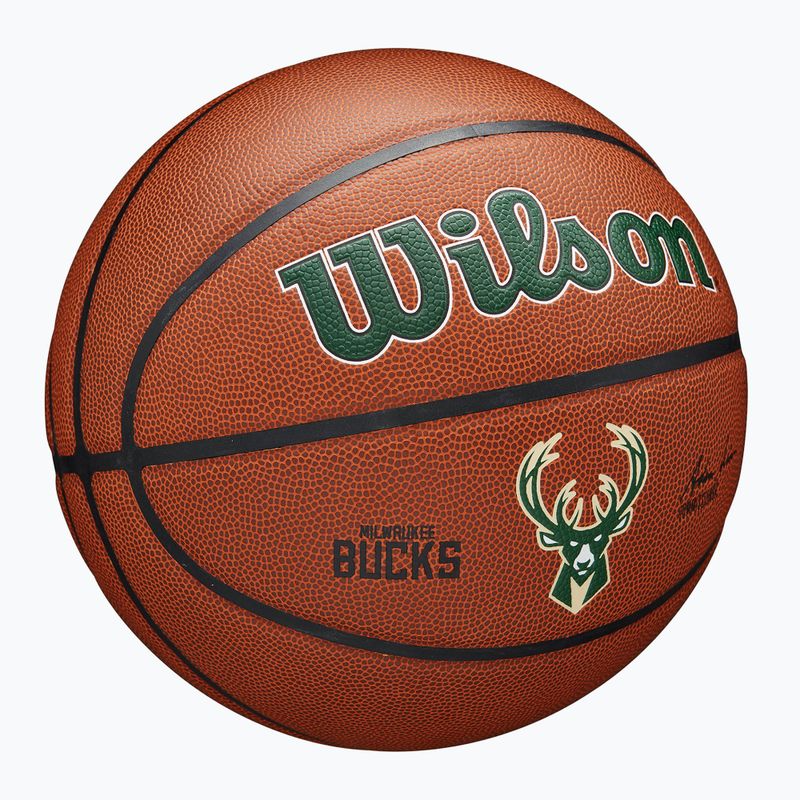 Basketball Wilson NBA Team Alliance Milwaukee Bucks brown Größe 7 2
