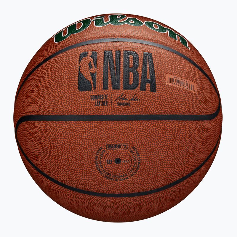 Basketball Wilson NBA Team Alliance Milwaukee Bucks brown Größe 7 6