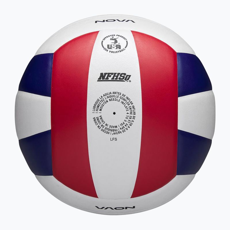 Volleyball Nova Light white/red/navy Größe 5 6