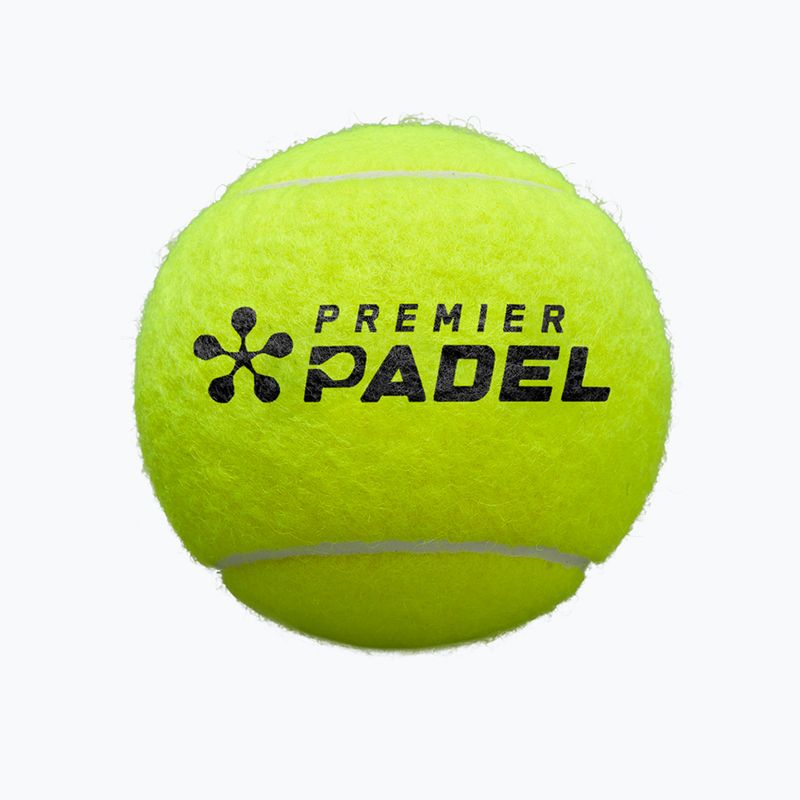 Padelbälle Wilson Premier Padel Speed 3B 3 Stück yellow 3