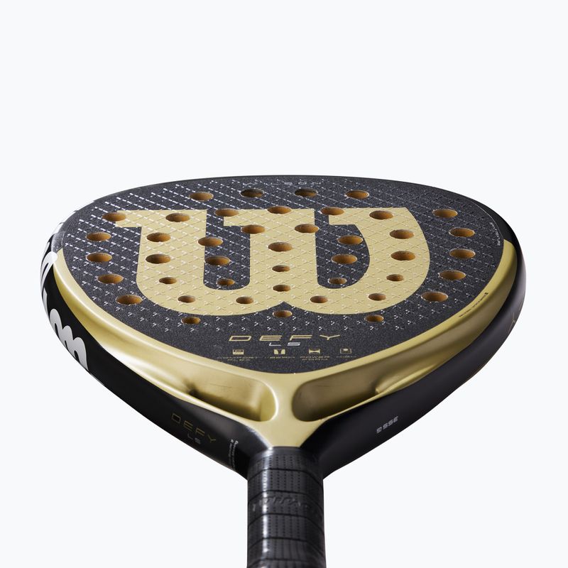 Padelschläger Wilson Defy LS black/ gold 4
