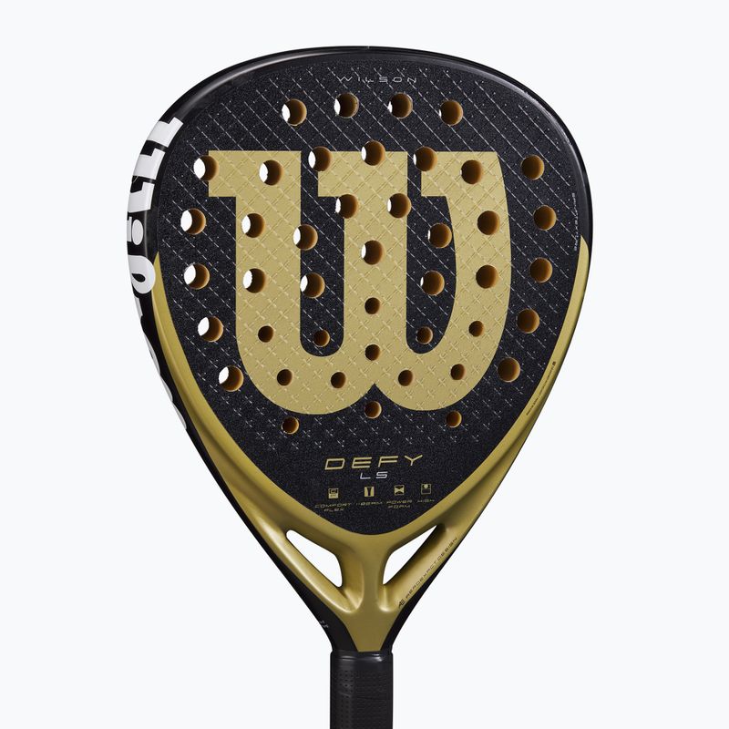 Padelschläger Wilson Defy LS black/ gold 6