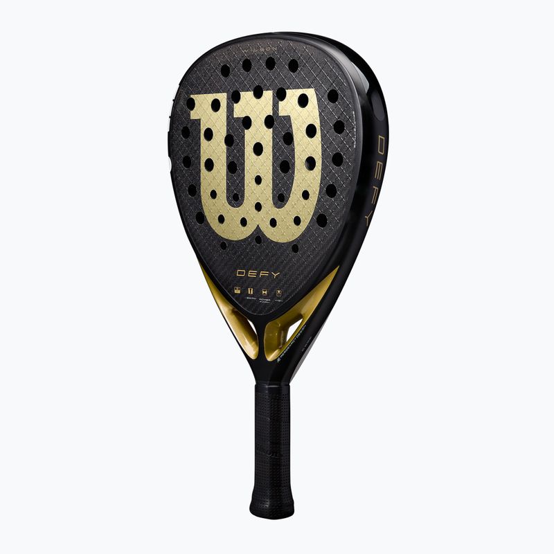 Padelschläger Wilson Defy V1 black/ gold 3