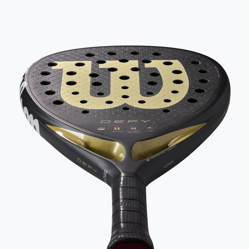 Padelschläger Wilson Defy V1 black/ gold 4