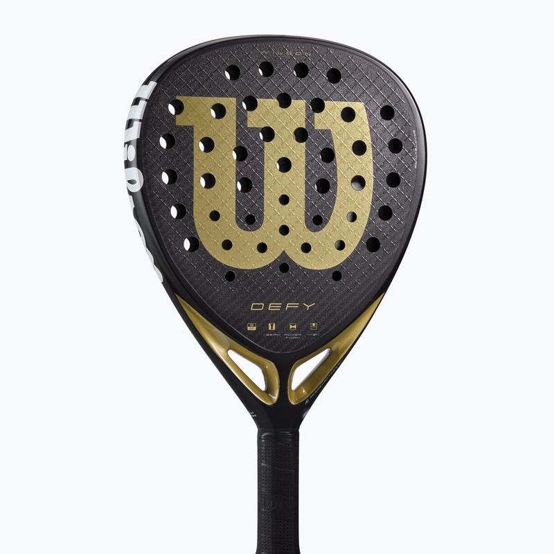 Padelschläger Wilson Defy V1 black/ gold 6