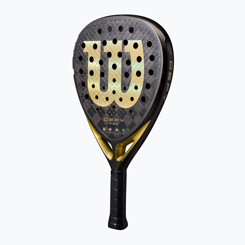 Padelschläger Wilson Defy Pro V1 black/ gold 3