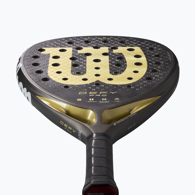 Padelschläger Wilson Defy Pro V1 black/ gold 4
