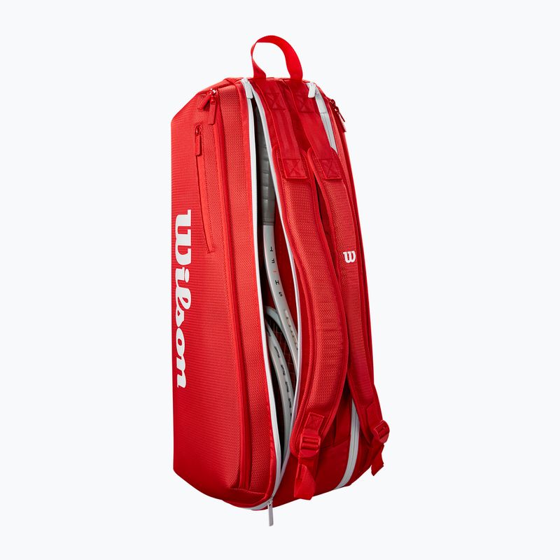 Tennistasche Wilson Super Tour Red 6PK red 4