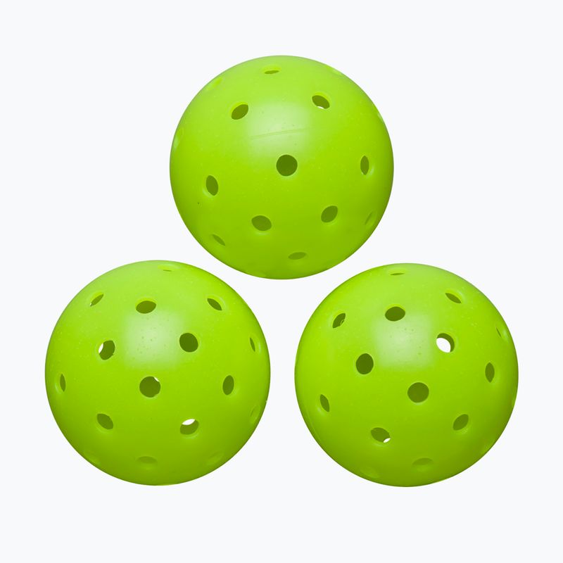 Pickleball-Bälle Wilson Max 40 Outdoor Pickleball 3B 3 Stück green 2