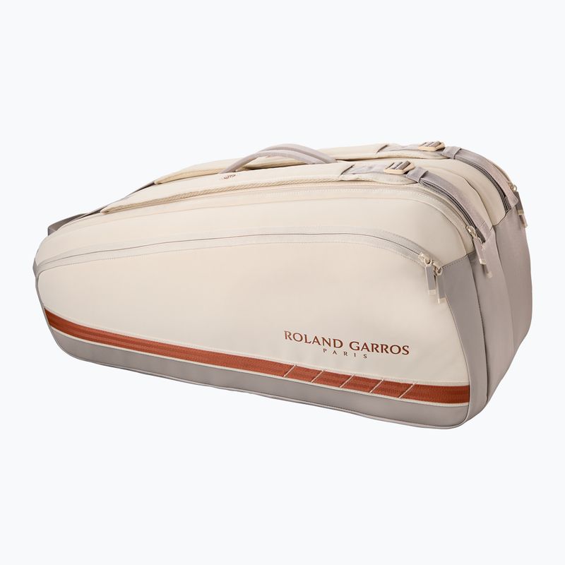 Tennistasche Wilson Roland Garros Super Tour 9PK cream/ clay 2