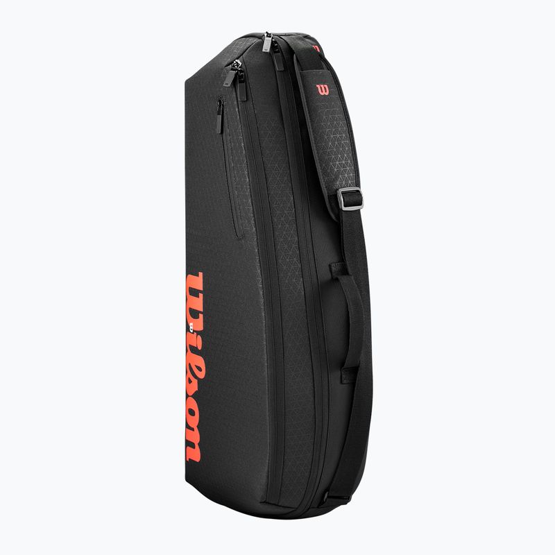 Tennistasche Wilson Clash V3 Super Tour 3PK black/ infrared 3