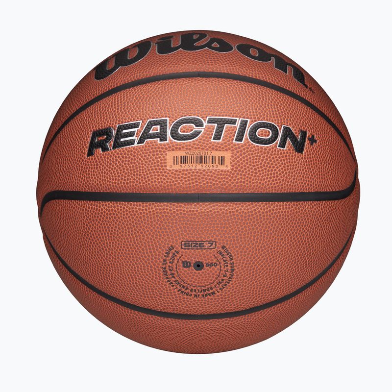 Basketball Wilson Reaction Pro brown/silver Größe 7 6