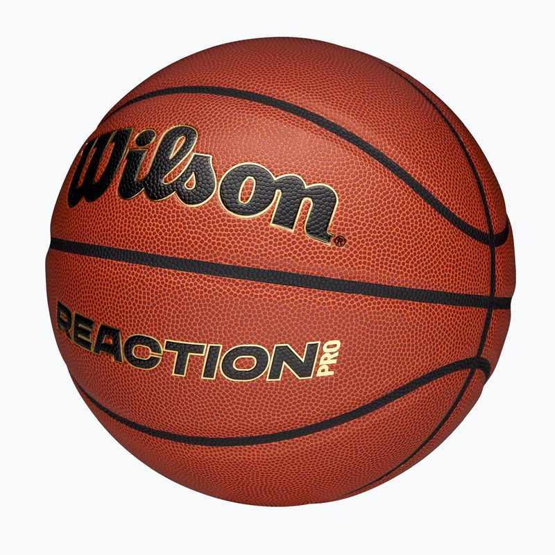 Basketball Wilson Reaction Pro brown/gold Größe 7 3
