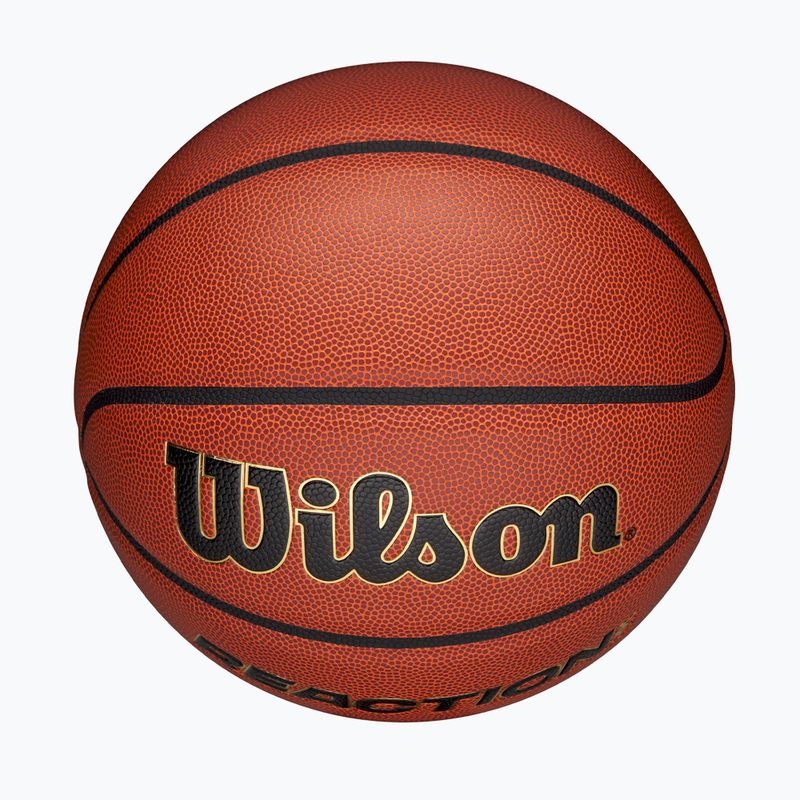 Basketball Wilson Reaction Pro brown/gold Größe 7 5