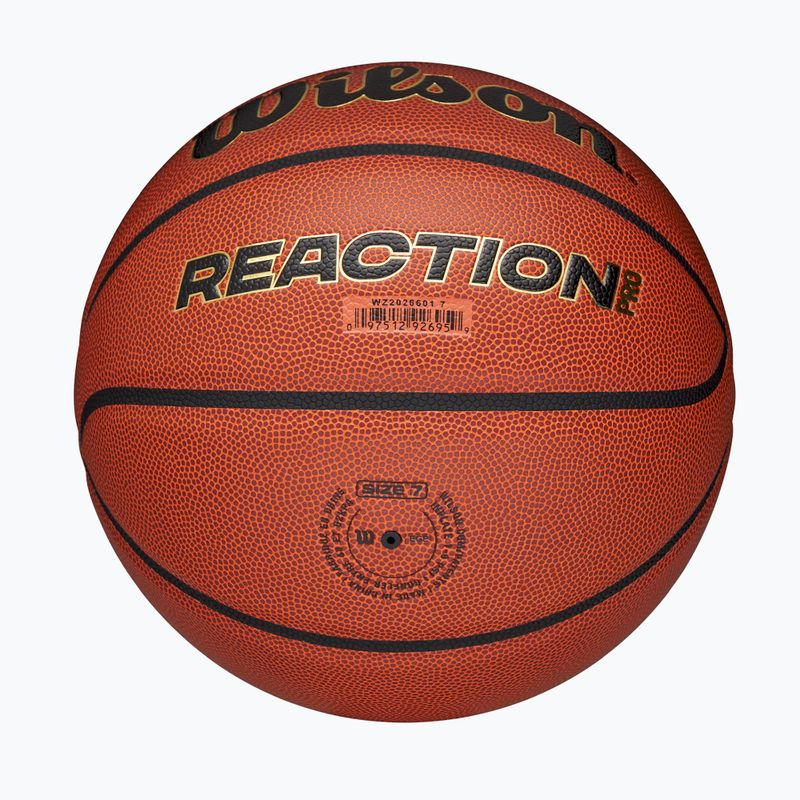 Basketball Wilson Reaction Pro brown/gold Größe 7 6