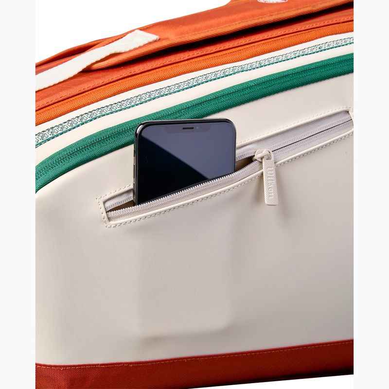 Wilson Roland Garros Super Tour Tennistasche 9Pk 2026 cream/clay/green 6