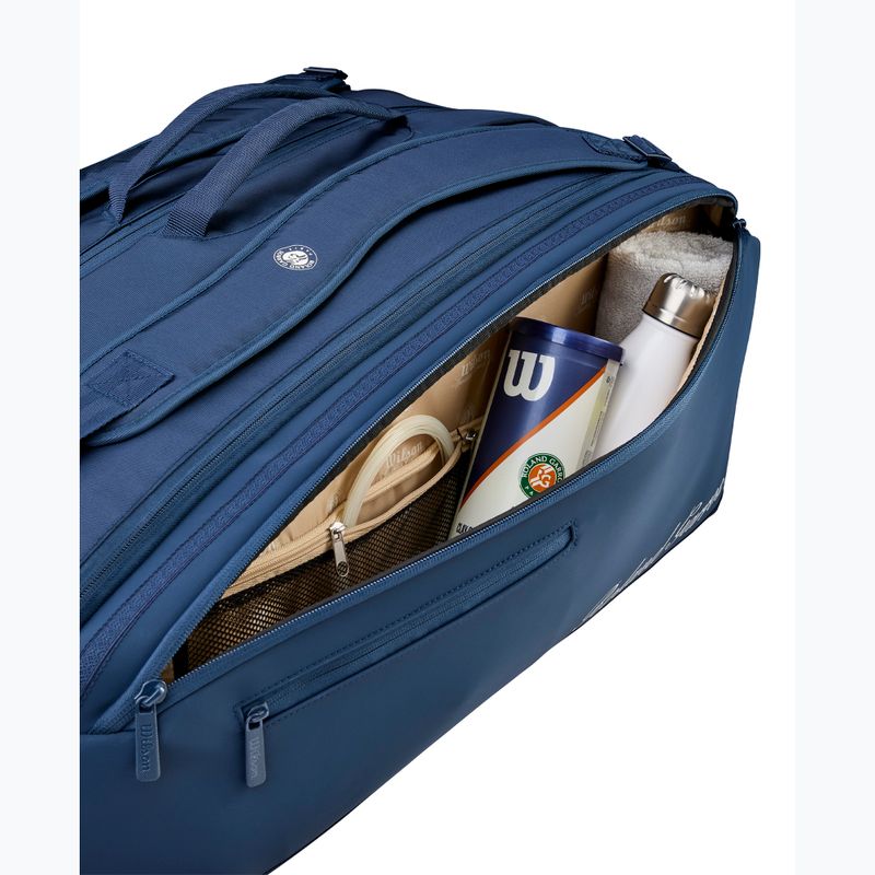 Wilson Roland Garros Session De Soiree Super Tour Tennistasche 15Pk 2026 navy/clay 7