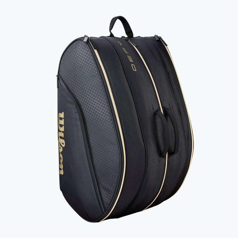 Padel-Tasche Wilson Defy Padel black/gold 3