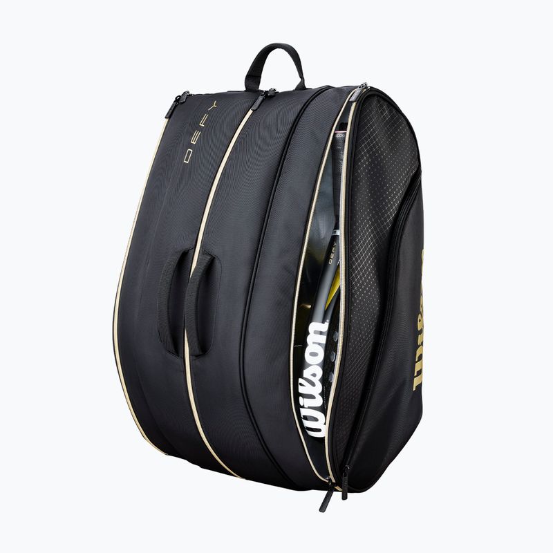 Padel-Tasche Wilson Defy Padel black/gold 5