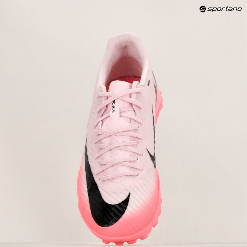 Fußballschuhe Nike Zoom Mercurial Vapor 15 Academy TF rosa Schaum/schwarz 9