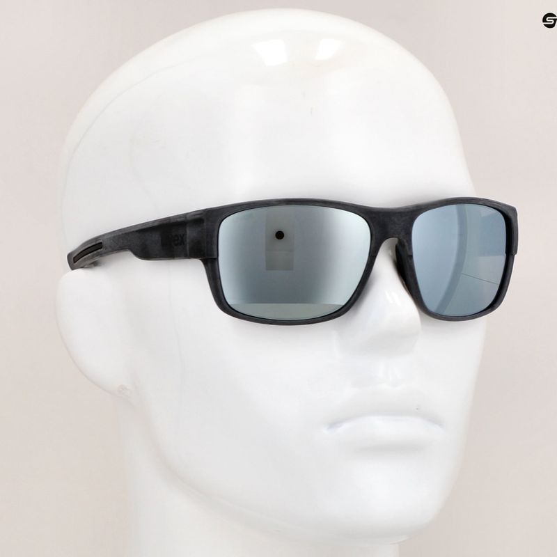 UVEX Sonnenbrille Esntl Urban schwarz matt/verspiegelt silber 6