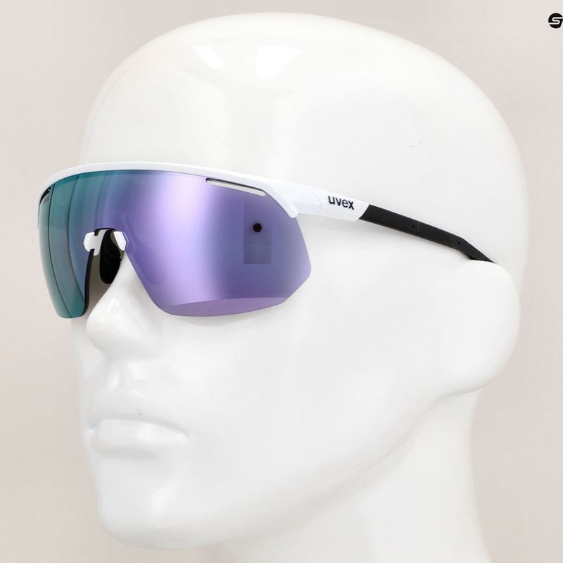 UVEX Pace One weiß matt/verspiegelt lavendel Sonnenbrille 7