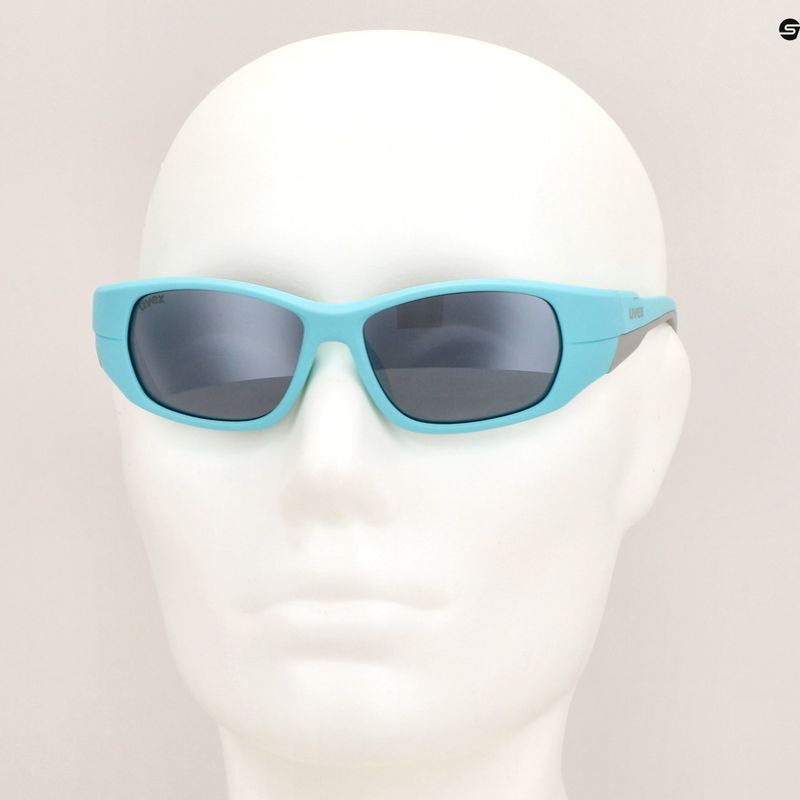 UVEX Kindersonnenbrille Sportstyle 514 hellblau matt/verspiegelt silber